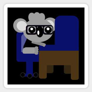 Cute Koala Coder Magnet